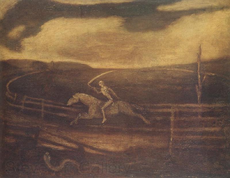 Albert Pinkham Ryder The Race Track Norge oil painting art